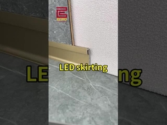 Smart LED Aluminum Skirting Board. Controllo vocale + impermeabile. Trasforma i pavimenti in arte luminosa.