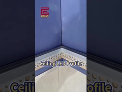 Tutorial per canale luminoso a LED in alluminio per controsoffitto | Design di illuminazione a bordo nascosto | Stile moderno senza luce principale