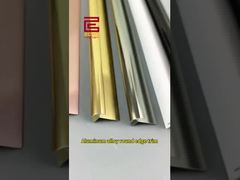 Profilo tondo in lega di alluminio | Bordatura angolare decorativa in metallo per la ristrutturazione della casa #aluminumtrim