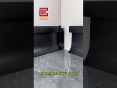 Battiscopa LED in alluminio | Rivestimento moderno per base a parete con illuminazione ambientale #aluminumtrim