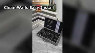 Rivestimento per battiscopa in alluminio | Soluzione moderna di finitura da parete a pavimento