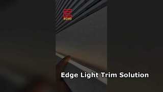 Striscia di rivestimento per soffitto a LED in alluminio｜Edge + Luce ambientale 2 in 1