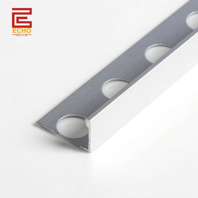 10 mm di alluminio a bordo retto Piastrella di taglio minimalista Lustrato Cromo Striscia bordo