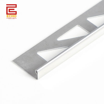 10mm Smart Flat Edge Tile Trim Cromo Metal Angolo Trim per gli angoli esterni