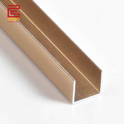 HomeBase U forma piastrella a piastrella Trim di alluminio Cromo bordo piastrella Trim
