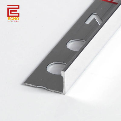 10 mm Decorative Ceramic Tile Transition Strip Grigio Cromo Tile Edge Strip