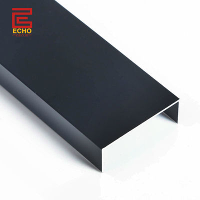 Flat Bar Aluminum Chrome Tile Edge Trim Matte Black per decorazioni a parete e pavimento
