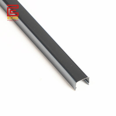 Tela in acciaio inossidabile Confine di taglio Specchio di metallo Negro Tela a forma di U