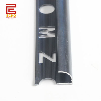 Fogli di alluminio grigio scuro 10mm finestre cappelli Fogli di bordo striscia per la decorazione della parete