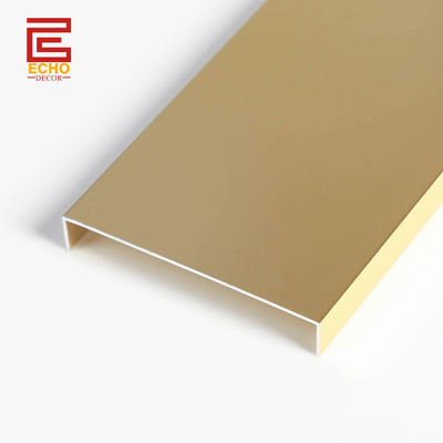Matte Gold Listello Tile Border Trim Aluminum Metal Tile Trim Per Cucina