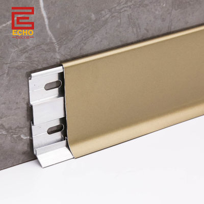 60mm Gold Cove pavimentazione Skirting Board Profili di taglio su misura