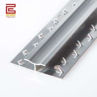 Tappeto di alluminio taglio porta metallo Tappeto d'argento a tappeto Transition Strip