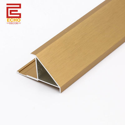 Matte Gold Wall Panel Corner Trim Molding 10mm Aluminum Outside Corner Trim