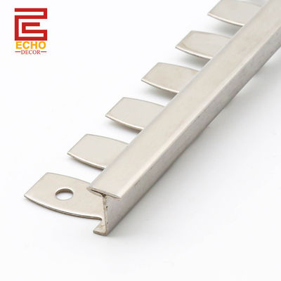 12mm Black Metal Bendable Tile Trim Edge Brushed SS Tile Trim