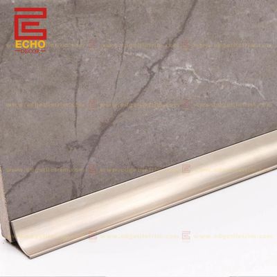 Pavimento in acciaio inossidabile Mezzo Bullnose Skirting Board Profili 120mm