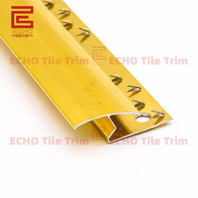 Alumini Lvt Piastrella Per Tappeto Trim Metallo Oro Tappeto Bordatura Strip