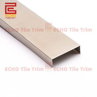 Bagno argento in acciaio inossidabile Listello Border Edge Tile Trim