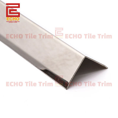 20 mm metallo L forma piastrella bordo striscia piastrella in acciaio inossidabile
