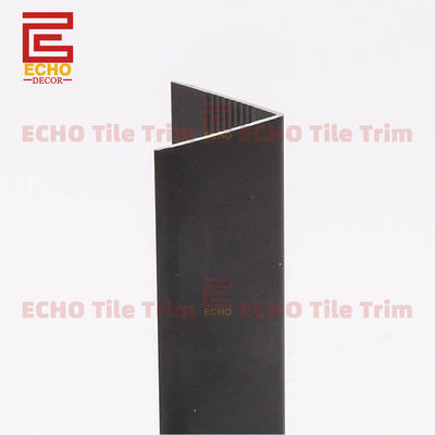2-3m di lunghezza impermeabile V in forma di piastrelle di alluminio rivestimento bordo angolo nero rivestimento per pareti e pavimenti piastrelle