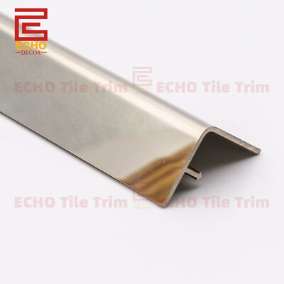 Strong Metal L Angle Edge Tile Trim Corner Molding For Stairs 