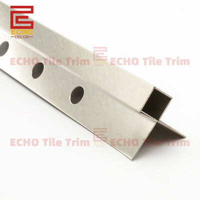 Metal Tile Edging Square 90 Degree Outside Corner Edge Tile Trim 2.5m