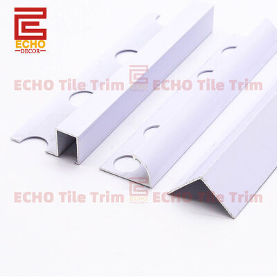 aluminium white Edge Tile Trim angle 